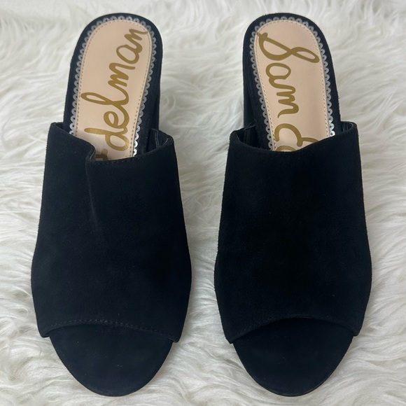 Sam Edelman Women’s Orlie Open-Toe Block Heel Mules Size 8 - Picture 2 of 13